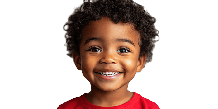 Smiling Boy Isolated on Transparent Background. png