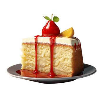Cake isolated on transparent background png