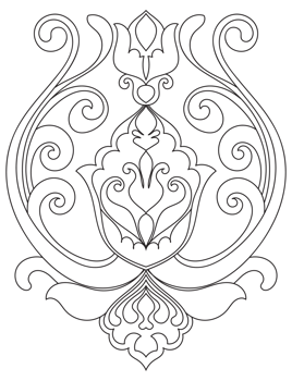 Abstract lotus, vintage lines, no color vintage pattern elements png