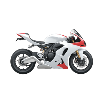Sleek Sports Motorcycle isolated on transparent background png