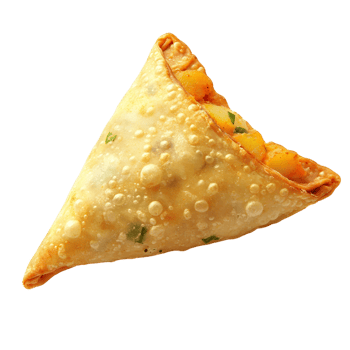 Crunchy Samosa Filled with Savory Potatoes png