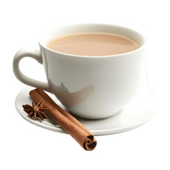 Aromatic Indian Tea with Spices and Milk png