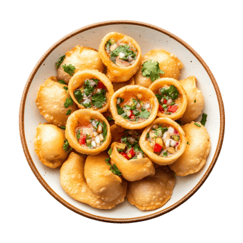 Indian Chatpata Snack Crunchy Pani Puri png