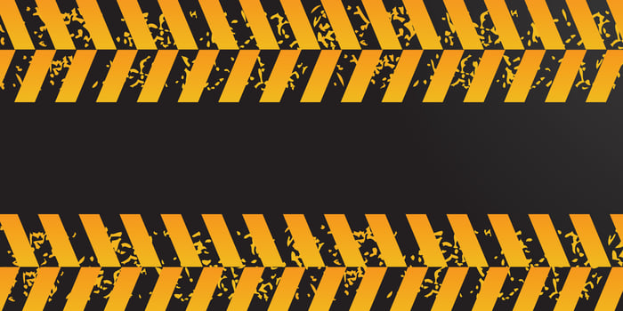 Abstract grunge background. Black grunge background with painted yellow hazard stripes vector