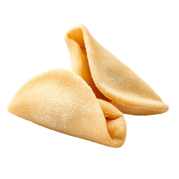 Golden Fortune Cookie with Crisp Texture png