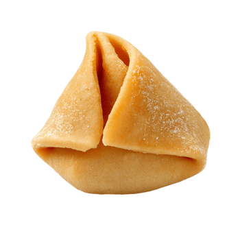 Crunchy Fortune Cookie Containing a Hidden Message png