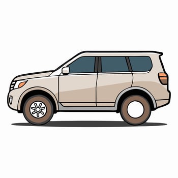 Minimalistic Car Illustration vector