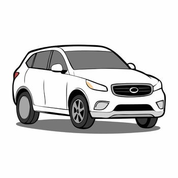 Custom Car Illustration Featuring Unique Modifications vector