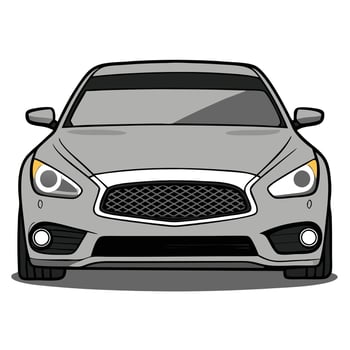 Car Illustration Featuring a Detailed Luxury SUV Design vector