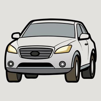 Realistic Car Illustration for High-Quality Visual Projects vector
