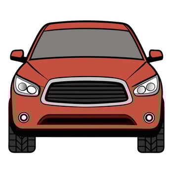 Car Illustration Highlighting a Bold Sports Car Aesthetic vector
