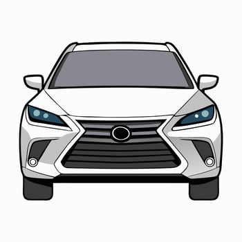 Car Illustration with Minimalist and Sleek Styling vector