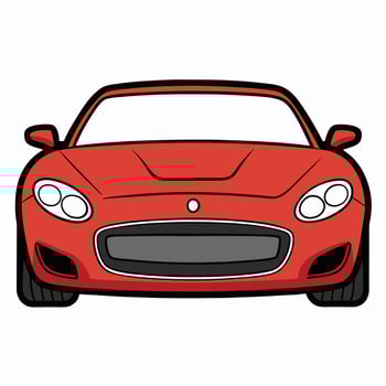 Car Illustration Featuring a Luxury SUV with Premium Features vector