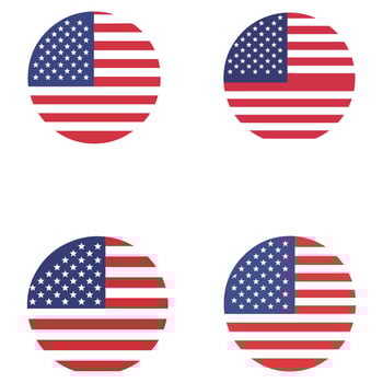 Stunning American Flag Designs for Independence Day Projects vector