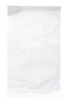 Blank white paper sheet png