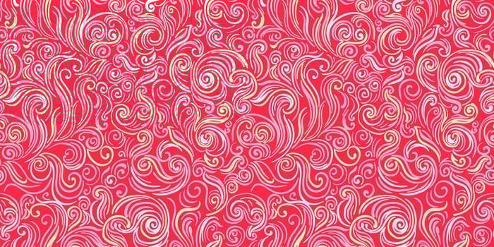 Pink seamless pattern with texture twisted line shape. hand drawing unique graphics and curved smooth lines. Colorful contemporary ornamental texture. Simple background. vector