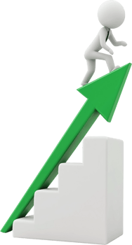 3d man business growth png