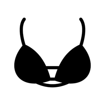 bra Underwear icon black design template vector