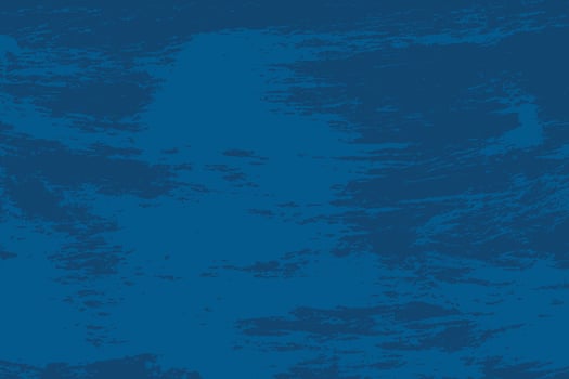 Blue Monochrome Big Retro Brush Stroke Background. Grunge Distressed Flat Texture. Big Artistic Brush Stroke overlay. Hand draw big bold brush backdrop for retro cover, ad, banner, poster vector