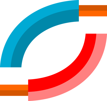 Red blue electric wire icon png