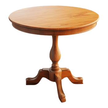 White Table Isolated Background on transparent background. png