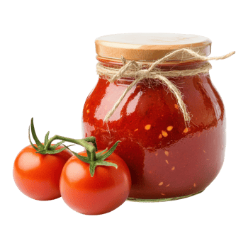 Jar of Tomato Sauce, Isolated White Background on transparent background. png