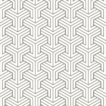 Bold Hexagonal Pattern with Interlocking Y Shapes in Geometric Style vector