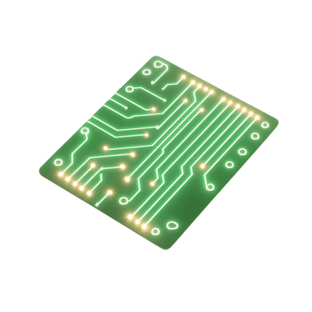 A glowing circuit board design showcasing intricate electronic pathways. png