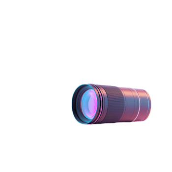 A high-quality camera lens showcasing modern design and vibrant colors. png