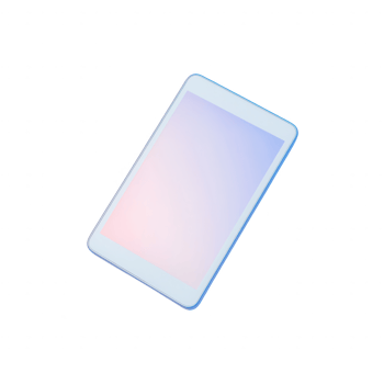 A modern tablet device with a sleek design and vibrant screen for digital interactions. png