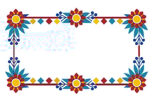Decorative frame and fill vector