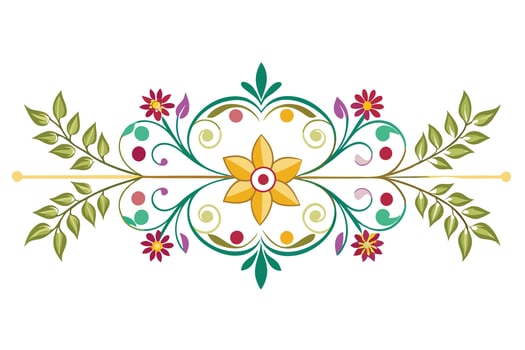 Floral nature pattern design element illustration vector
