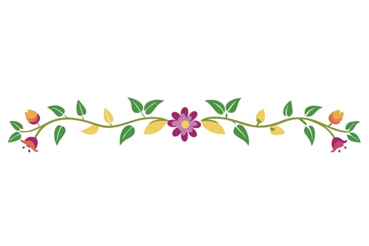 Beautiful flower art and mandala design vector