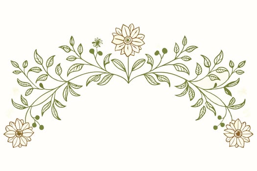 Flowers Arrangement Watercolor vector