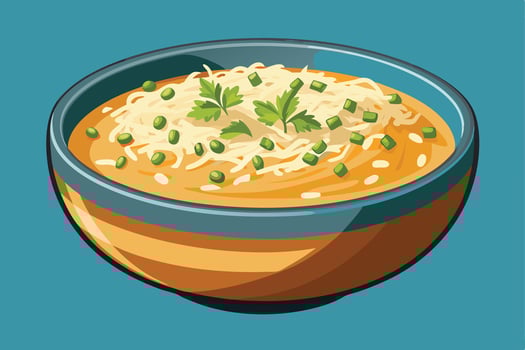 Delicious Food And Healthy Life vector