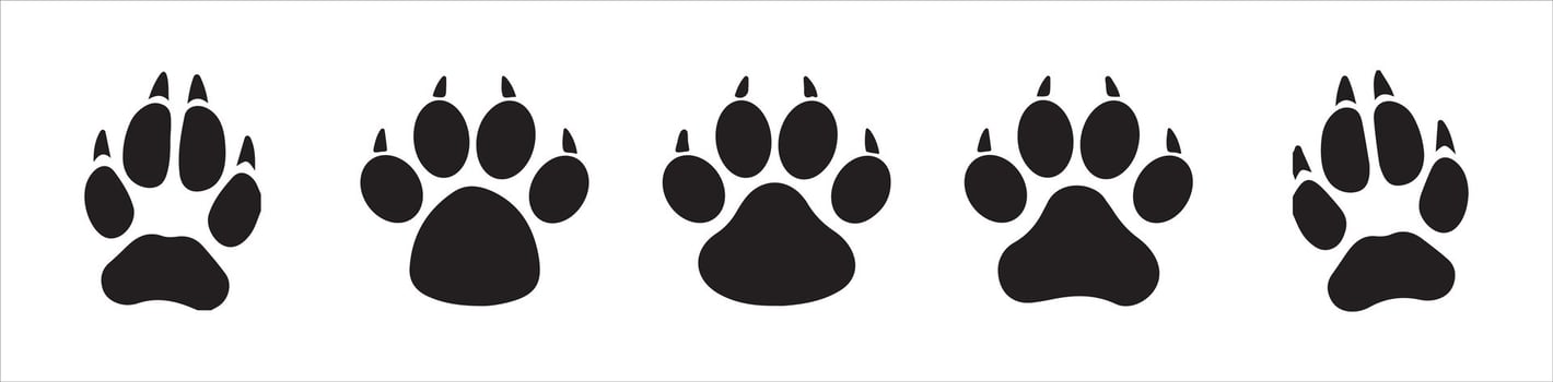 Paw icon illustration. vector