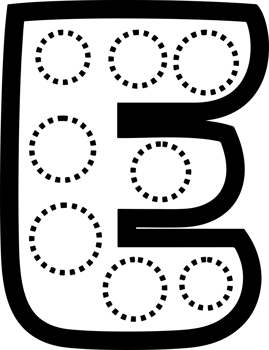 letter e with dots on it png