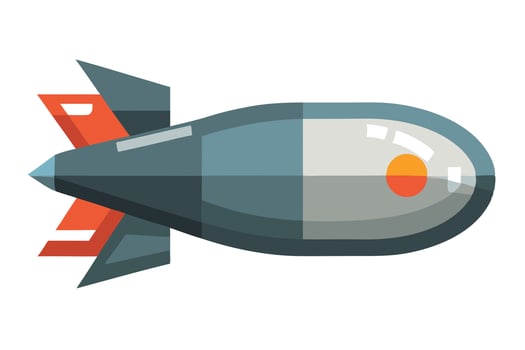 Rocket Launch icon design vector