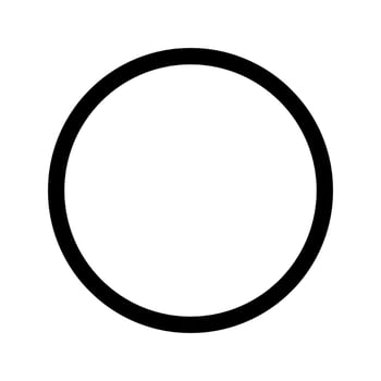 Black Ring Silhouette on White Background vector