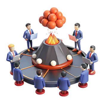 Teamwork Crisis Management Navigating Challenges Together png