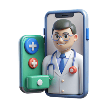 Virtual Doctor Online Healthcare App Interface png