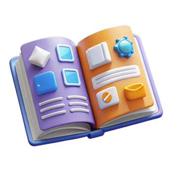 Interactive 3D Book Guide to UI Design Elements png