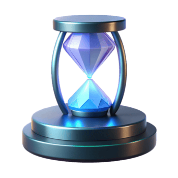 Glimmering Hourglass Time, Gems, and Countdown png