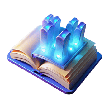Illuminated Book Data Insights Knowledge Discovery png