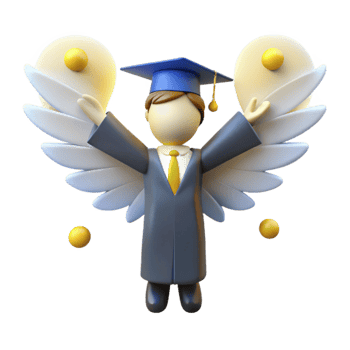 Graduate Success Angelic Wings of Achievement png