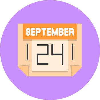 24 September Icon for Creative Projects vector