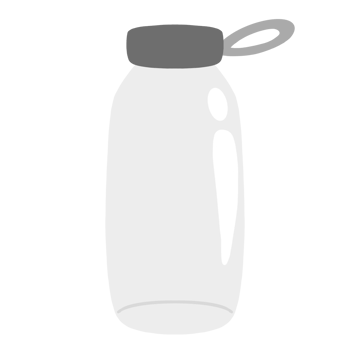 water bottle icon isolated on transparent background png