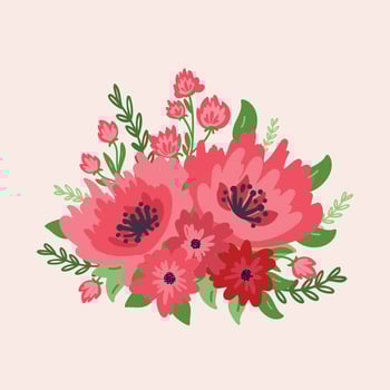 adoradle floral composition with field flowers. template for design vector