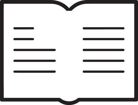 Modern Open Book Icon Design for Art and Illustration vector