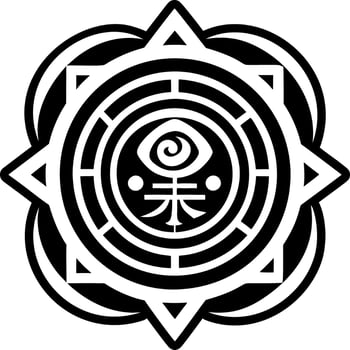 Cosmic energy icon in solid style vector